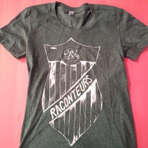 Raconteurs Band Shirt Women's sz LG White Stripes